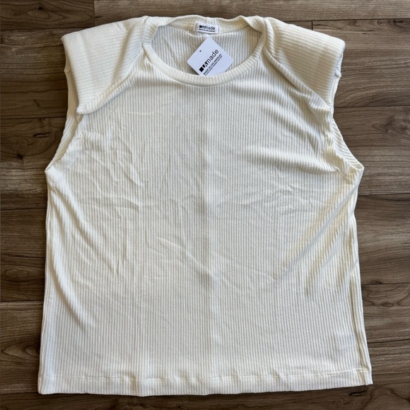 NWT LAmade Serene Padded Muscle Tee in Autumn Rib Size XL - Picture 11 of 12